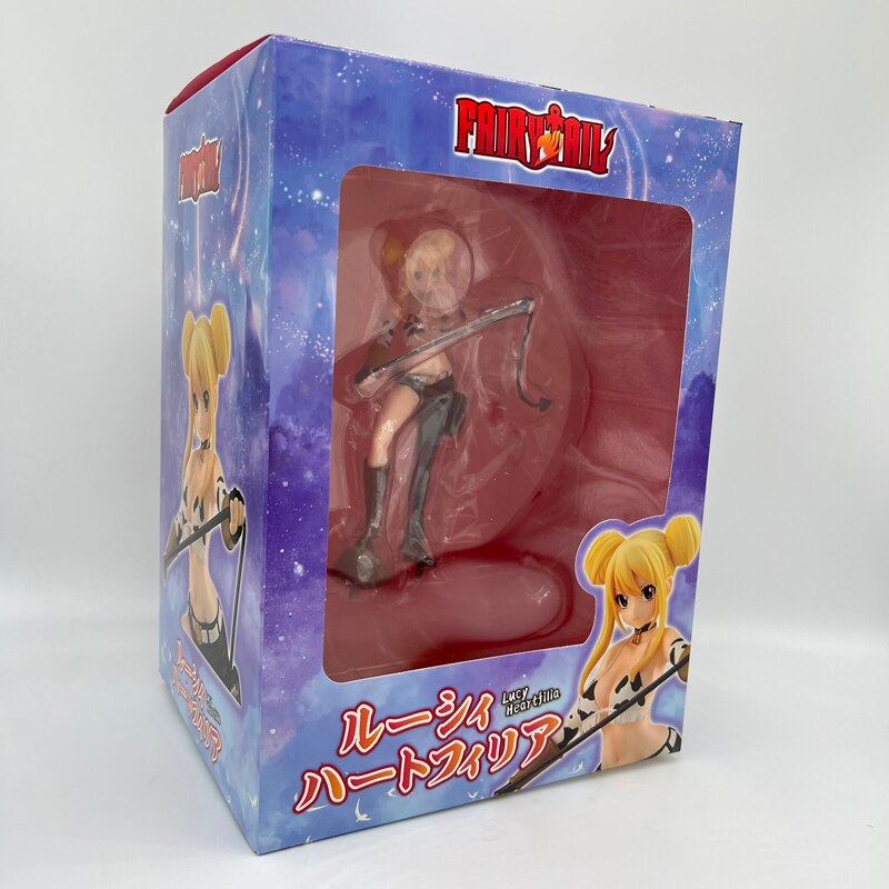 19cm FAIRY TAIL Sexy Girl Anime Figure Lucy Heartfilia Action Figure FAIRY TAIL Final Series Lucy Taurus Form Figurine Doll Toys