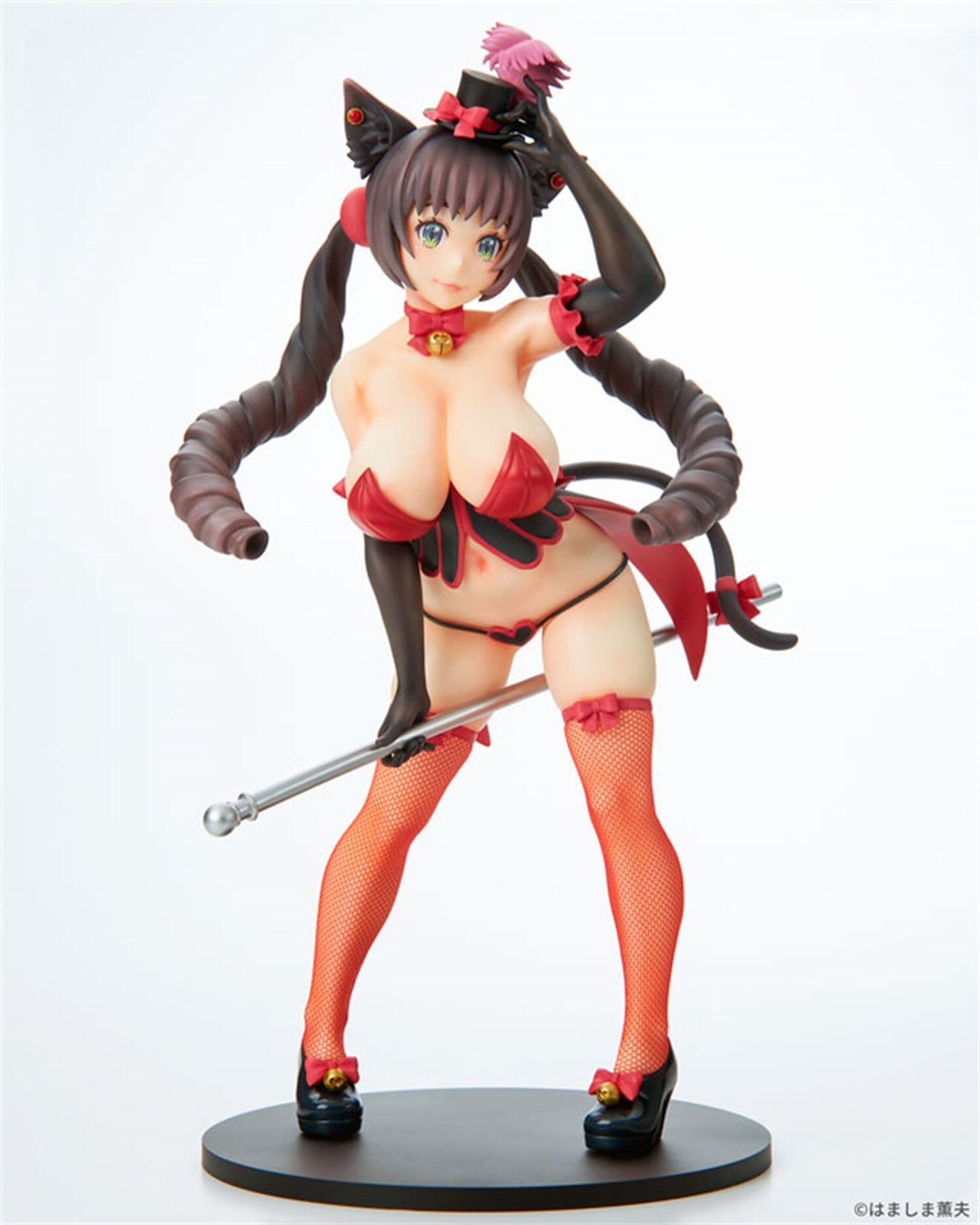 Burlesque Cat Bell Black White Cat 1/7 PVC Cute Sexy Girl Anime Action Figure Hentai Collectable Model Adult Toys Doll Gift