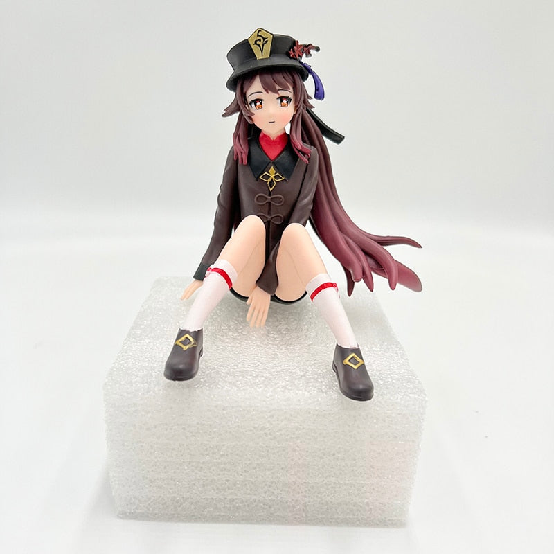 25cm Genshin Impact Ganyu Sexy Anime Figure Ganyu Swimsuit Action Figure Hu Tao/Paimon/Klee Figurine Collectible Model Doll Toys