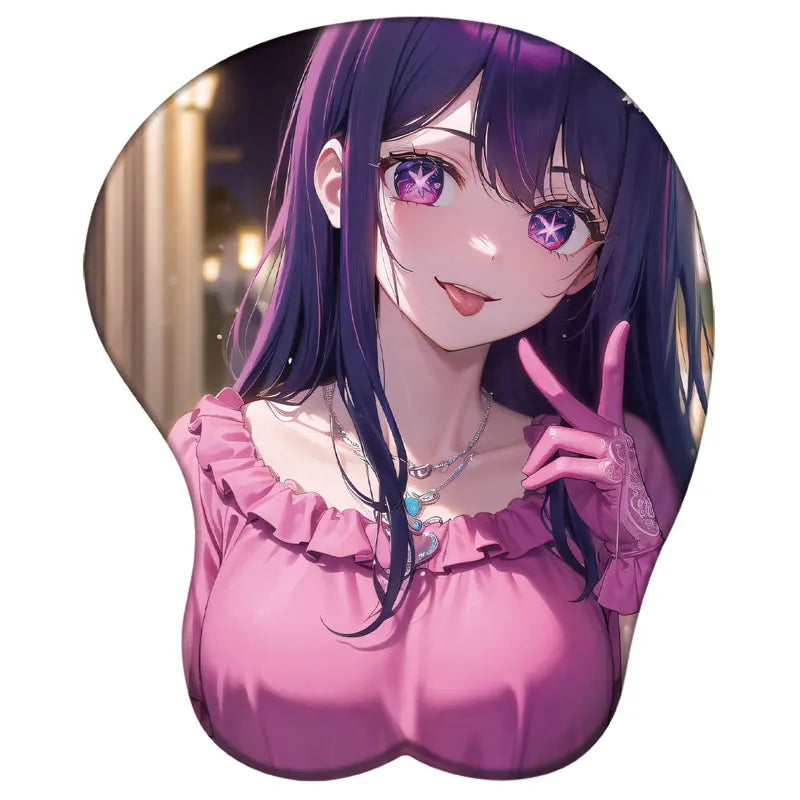 Anime OSHI NO KO Hoshino Ai Figure 3d Girl Soft Gel Gaming Mouse Pad Mousepad Wrist Rest 4776 Gifts Man Toy