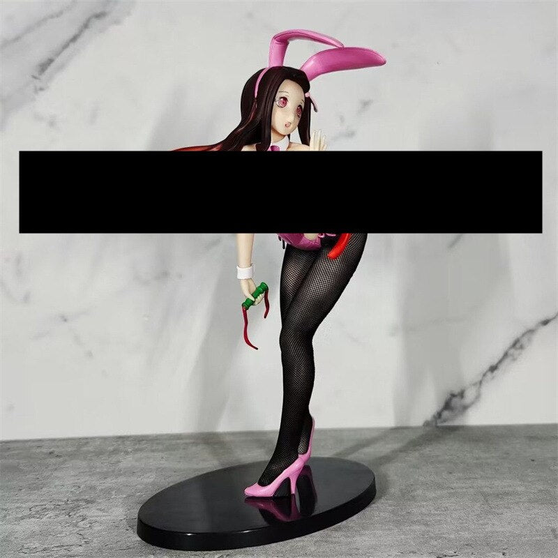 25cm Demon Slayer Kamado Nezuko Sexy Bunny Girl Action figure toys doll Christmas gift with box