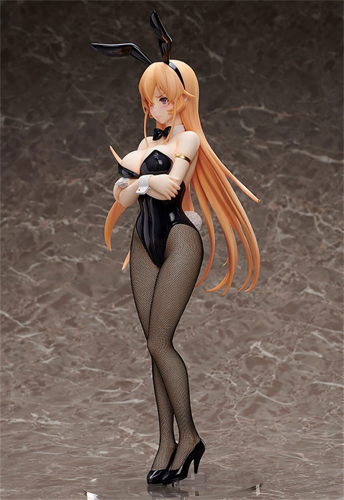 25cm Shokugeki no Souma Nakiri Erina 1/4 Bunny Ver PVC Cute Sexy Girl Anime Figure Toy Hentai Model Dolls Adult Collection Gift