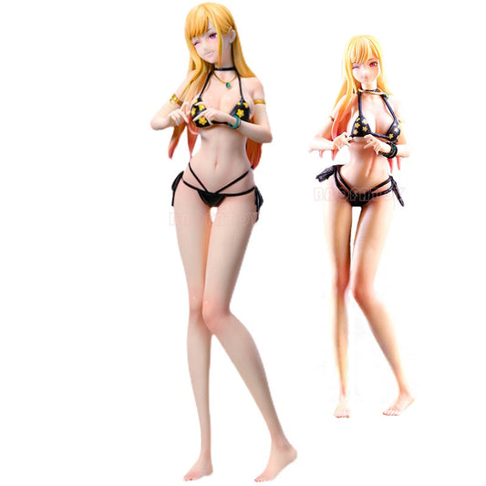 21cm My Dress-Up Darling Marin Kitagawa Anime Figure Marin Kitagawa Bikini Action Figure Adult Collection Model Doll Toys Gifts