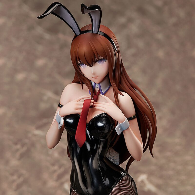 B-STYLE Steins Gate Kurisu Makise Sexy Anime Figure Bunny Ver. Action Figure FREEing Kurisu Makise Sexy Figurine Model Toy 40CM