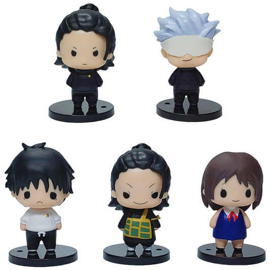 7CM New 5Pcs/Set Jujutsu Kaisen Gojou Satoru Itadori Yuuji Fushiguro Megumi  Anime Figure Toys PVC Model Collection Oranments