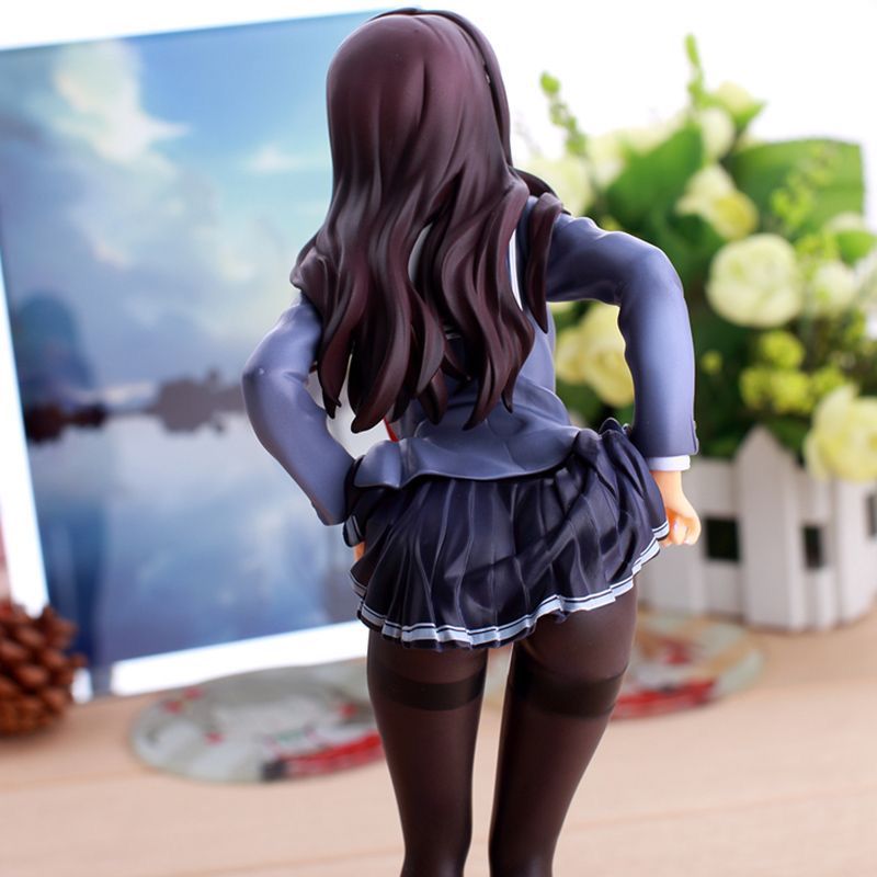 Anime Saenai Heroine No Sodatekata Figure Kasumigaoka Utaha School Uniform Silk Stocking Action Figure Sexy Girl Model Doll Toys