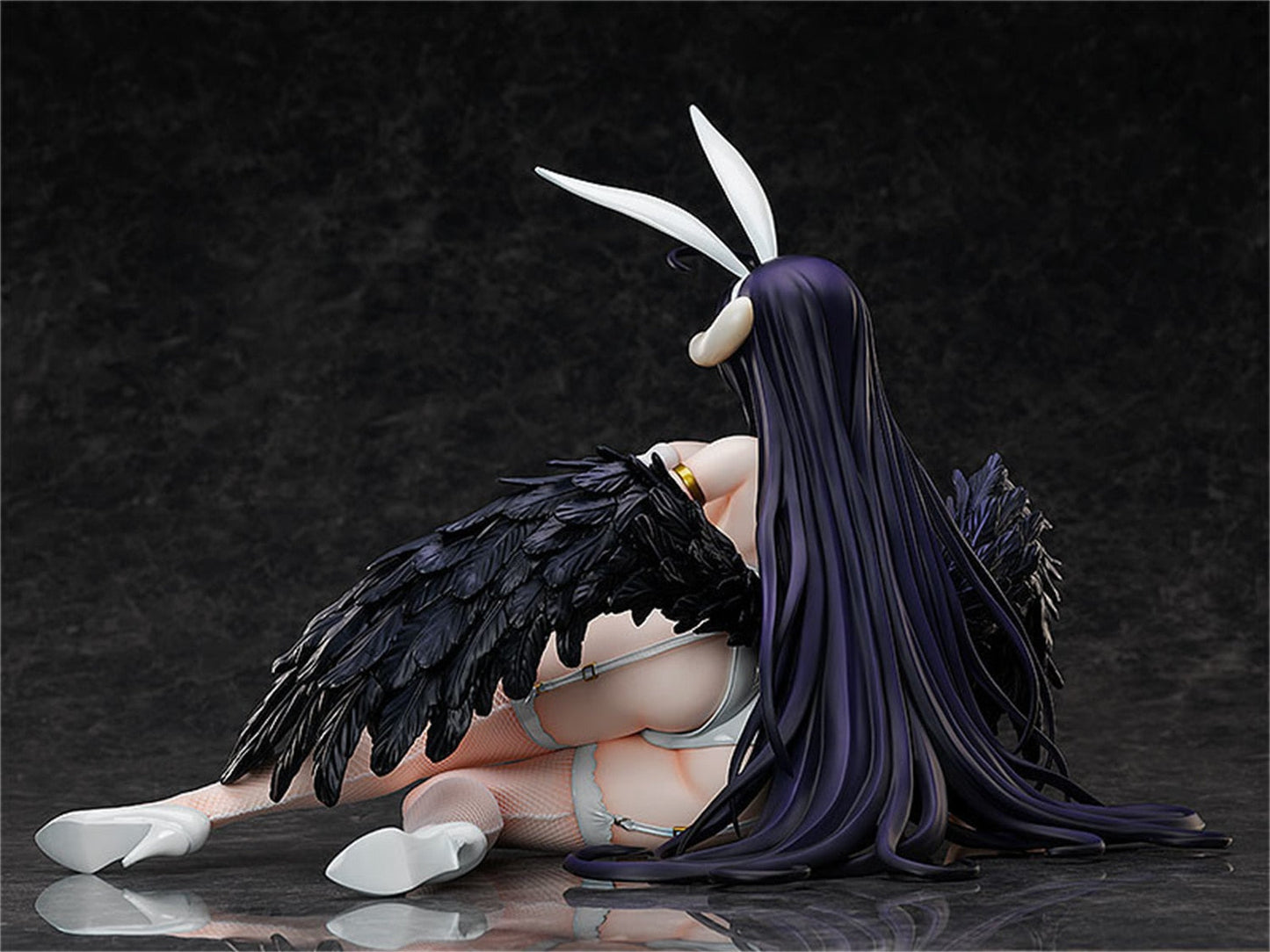 30cm Overlord IV Albedo B-style Bunny Ver Sexy Nude Girl Model PVC Anime Action Hentai Figure Adult Toys Doll Gifts