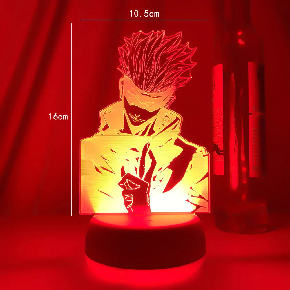 3D LED Night Light Anime Lamp Gojo Satoru Figure for Kids Bedroom Decor Nightlight Manga Cool Gift Child Table Lamp Dropshipping