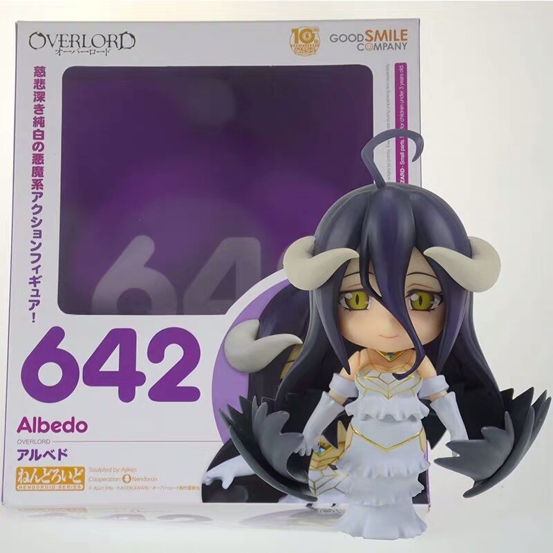 28cm Overlord Albedo Anime Figure Overlord III Albedo So-Bin Action Figure 642# Albedo Figurine 631# Ainz Ooal Gown Figure Toys