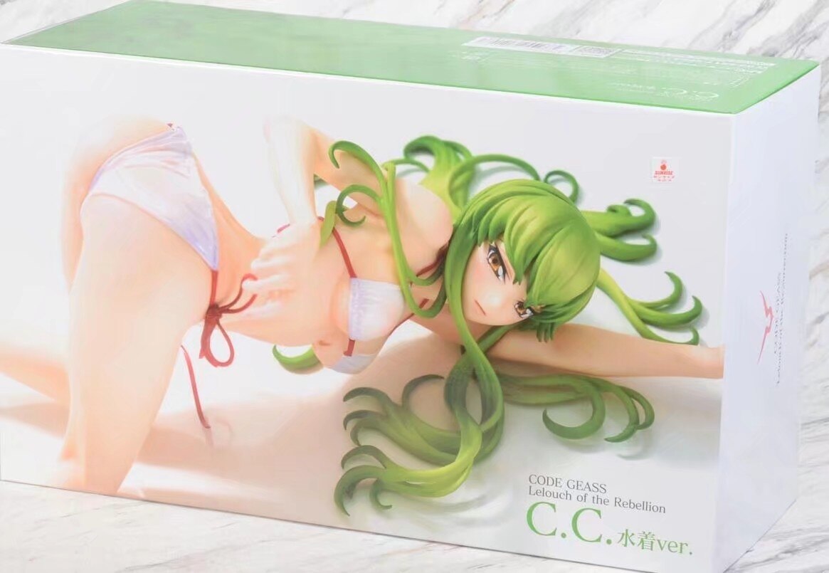 21cm G.E.M. Code Geass: Lelouch of the Rebellion R2 Sexy Anime Figure C.C. Action Figure C.C. Swimsuit Figurine Model Doll Toys