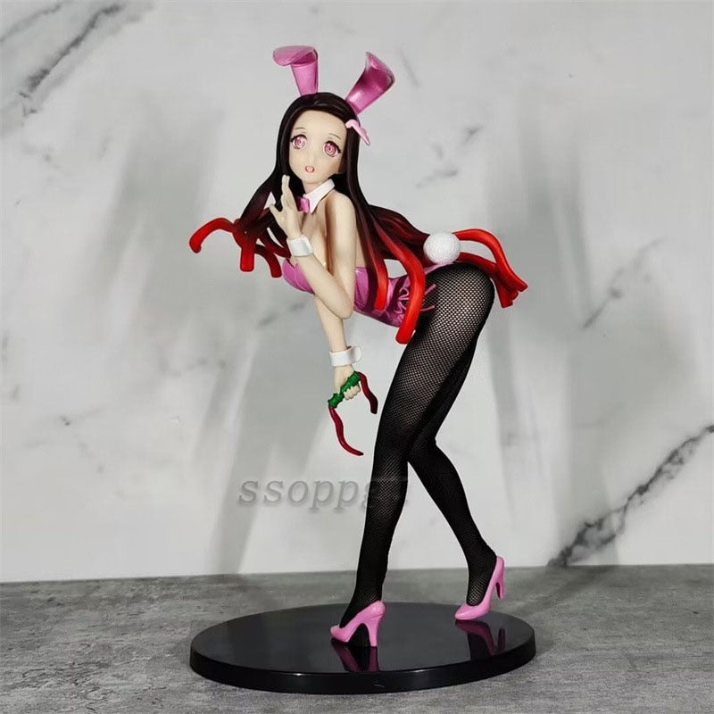 15cm Demon Slayer Kamado Nezuko Figure Cocked Feet Adult Girl PVC Action Figure Collection Standing Model Toys Doll Kids Gifts