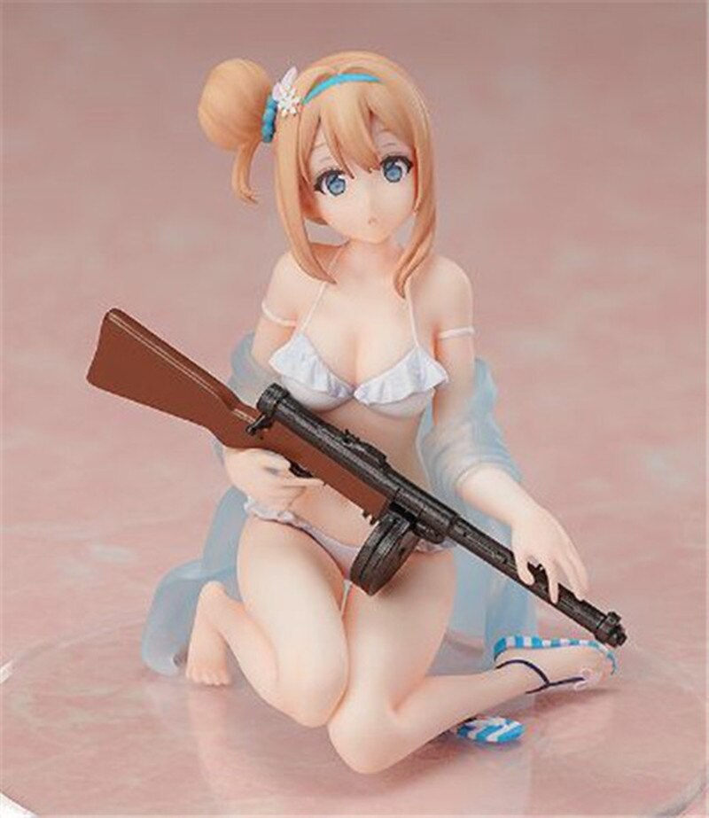 Native Anime Girls Frontline Figure Suomi KP-31 Doll Swimsuit Japanese Sexy Girl PVC Action Figurine Model Collection Toy Gift