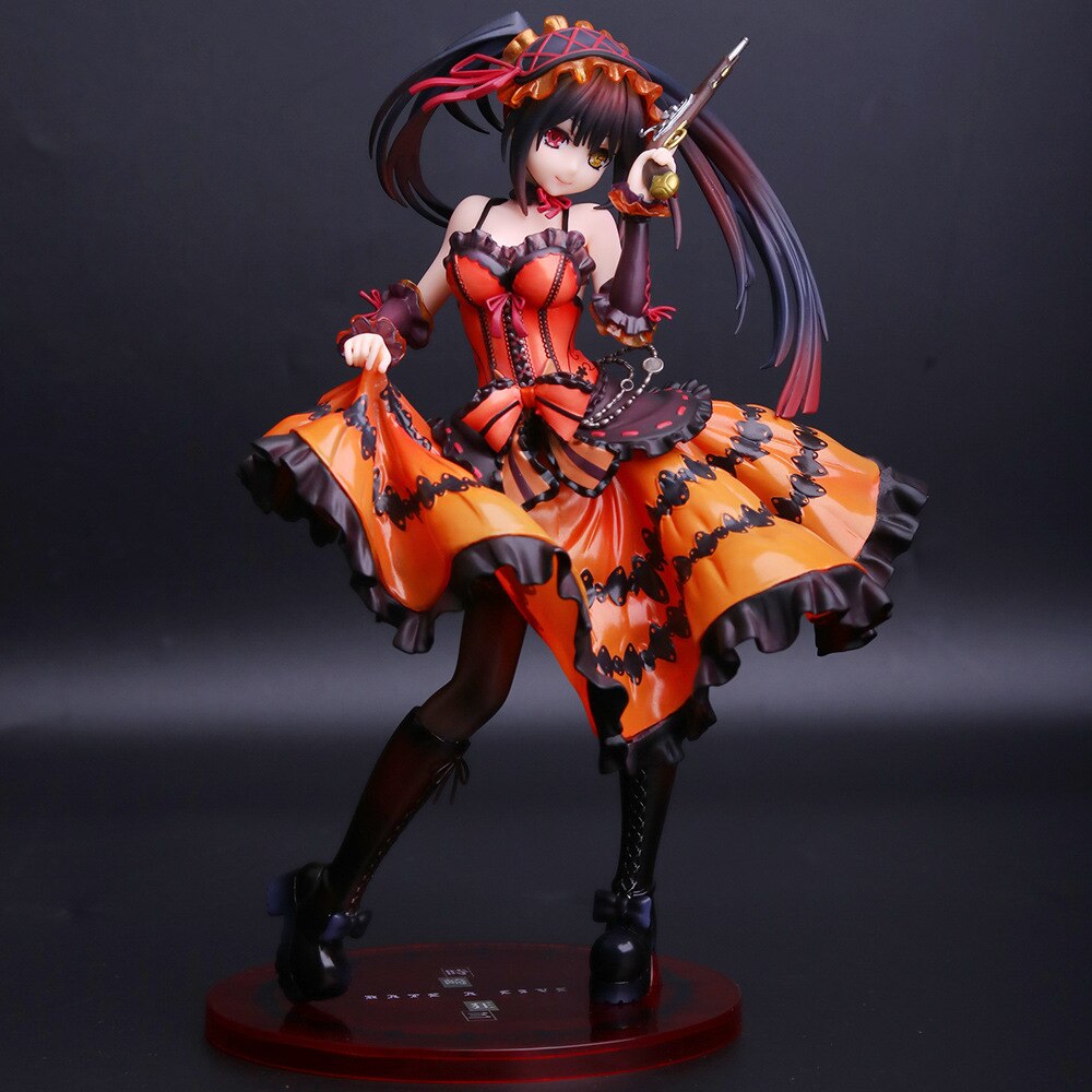 28cm Date A Live II Anime Figure Kurumi Tokisaki Action Figure Nightmare Kurumi Tokisaki Sexy 1/8 PVC Figurine Model Doll Toy