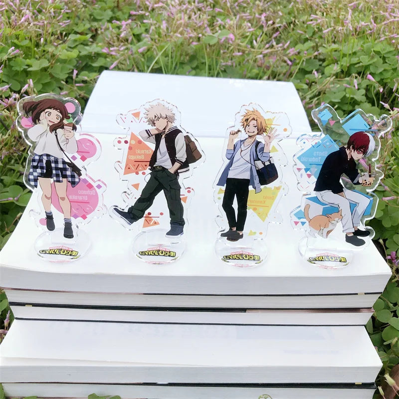 Anime My Hero Academia Todoroki Shoto Stand Plate Cartoon Cosplay Figure Character Acrylic Prop