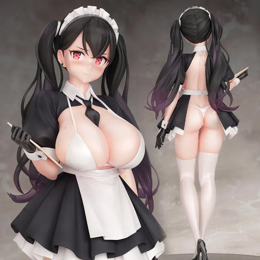 26cm NSFW Bfull Anime Figure Kou Jikyuu Maid Cafe Tenin-san Sexy Girl Action Figure Toy Adults Collection Hentai Model Doll Gift