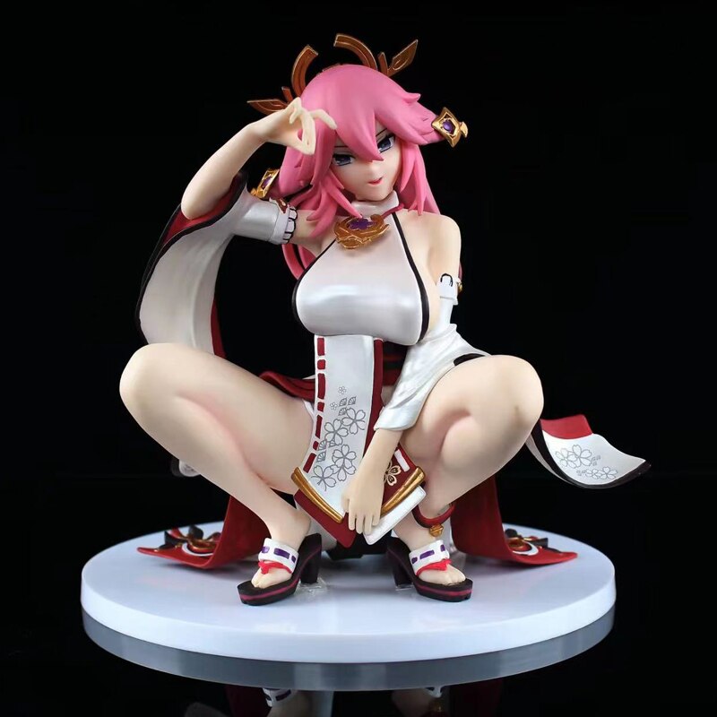 15cm Genshin Impact Yae Miko Anime Girl Figure Genshin Impact Mona Sexy Action Figure Adult Collectible Model Doll Toys Gifts