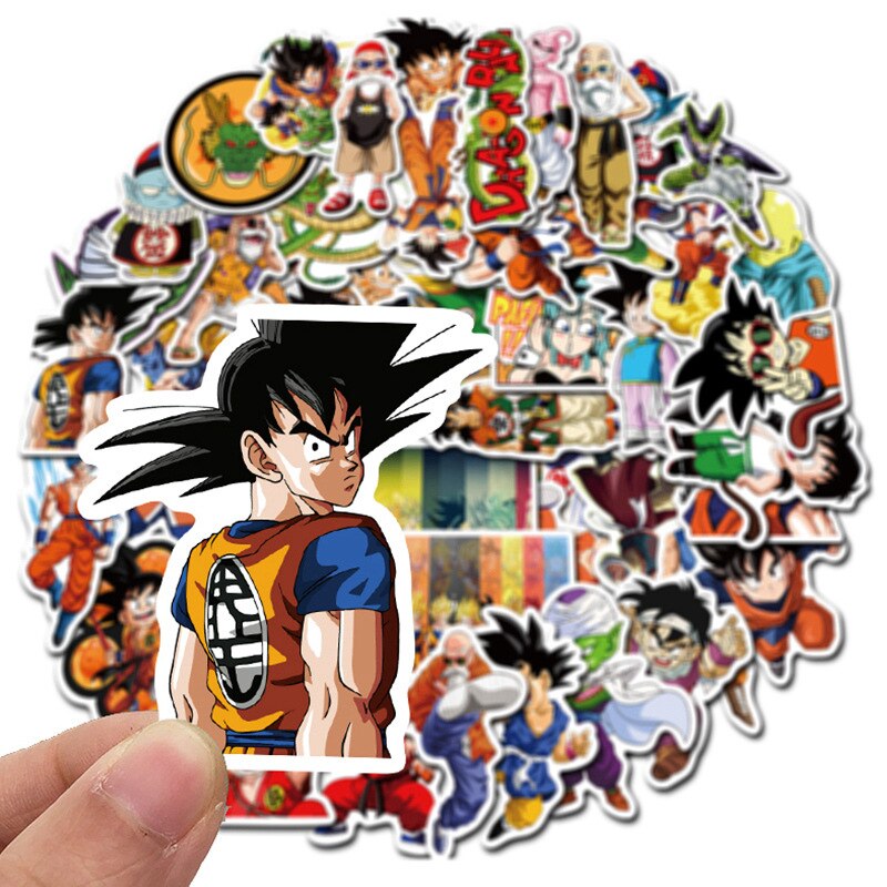 100pcs Anime Dragon Ball Graffiti Stickers | PVC Waterproof Stickers Luggage Laptop Stickers