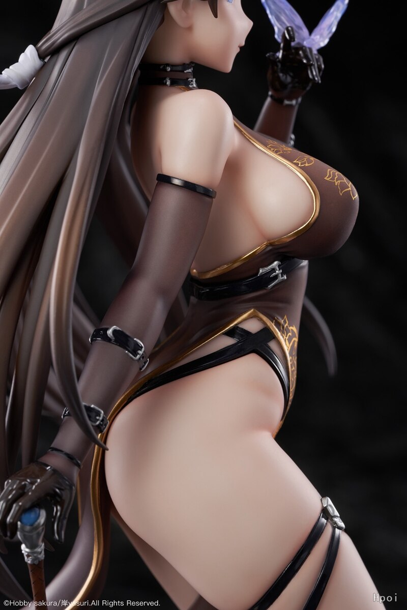 26CM Anime Figures Lost Order Moyan Devil Ver 1/7 Scale Sexy Cheongsam Standing Girl PVC Statue Model Decoration Collection Doll