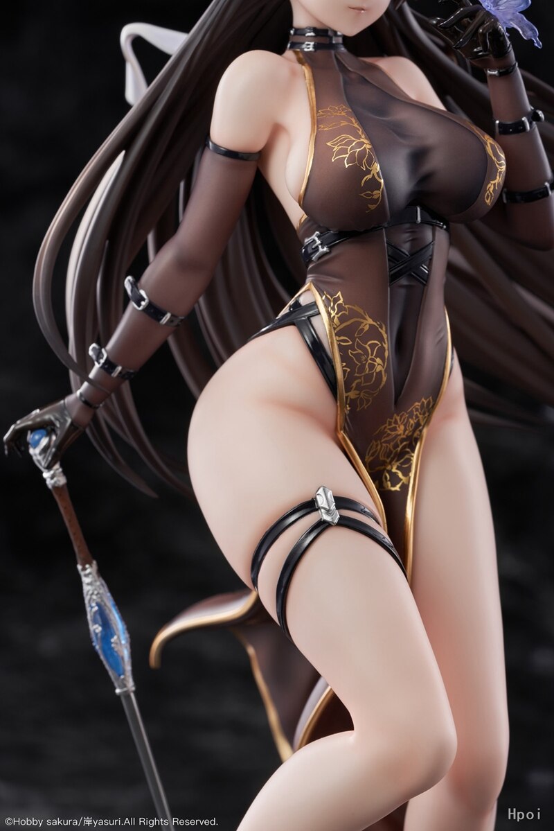 26CM Anime Figures Lost Order Moyan Devil Ver 1/7 Scale Sexy Cheongsam Standing Girl PVC Statue Model Decoration Collection Doll