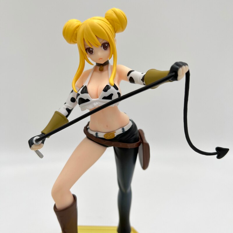 19cm FAIRY TAIL Sexy Girl Anime Figure Lucy Heartfilia Action Figure FAIRY TAIL Final Series Lucy Taurus Form Figurine Doll Toys