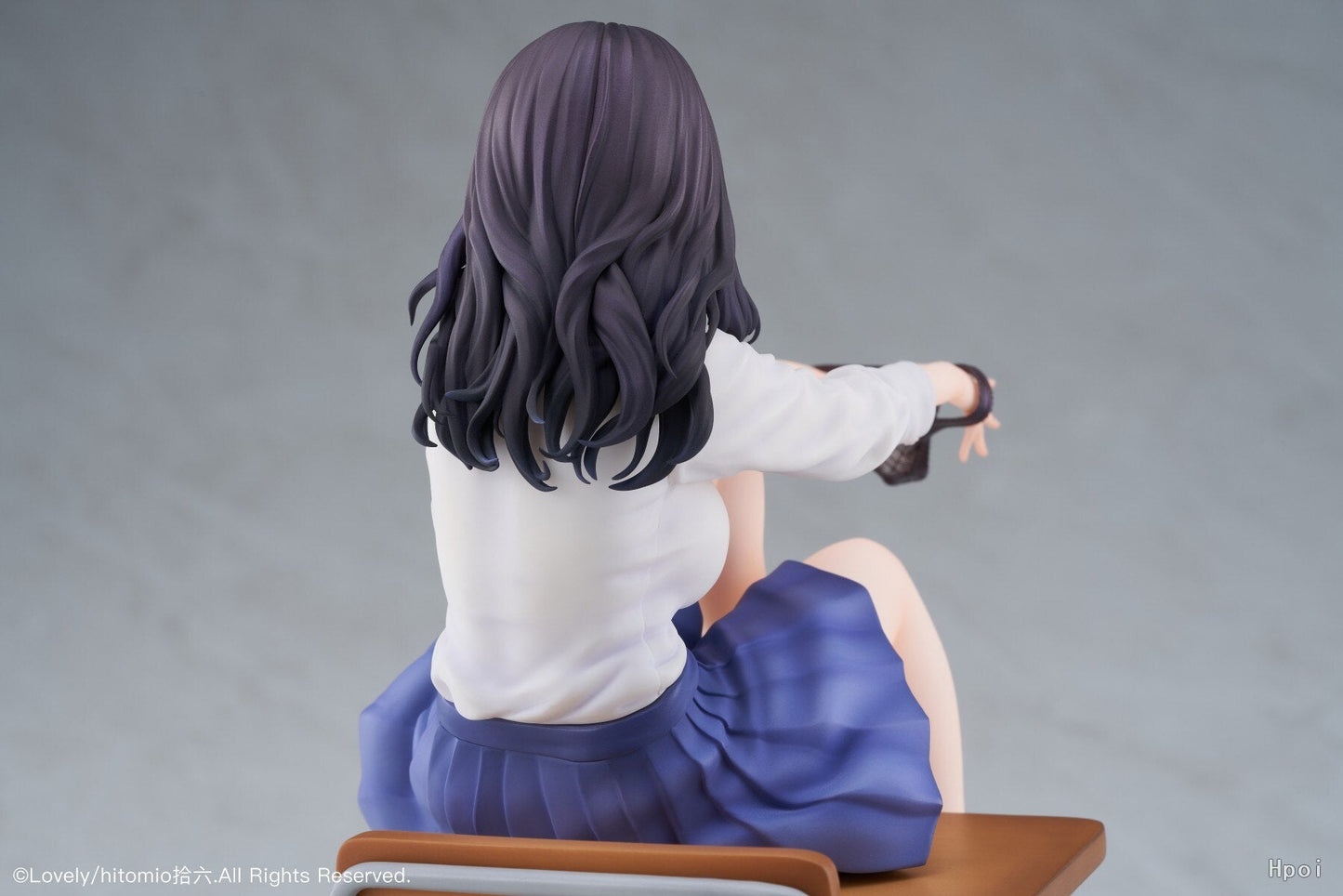 25CM  Japanese Anime Wind Blown After Class Sexy Girl Figure Pvc Action Figure toys Hentai model doll gift