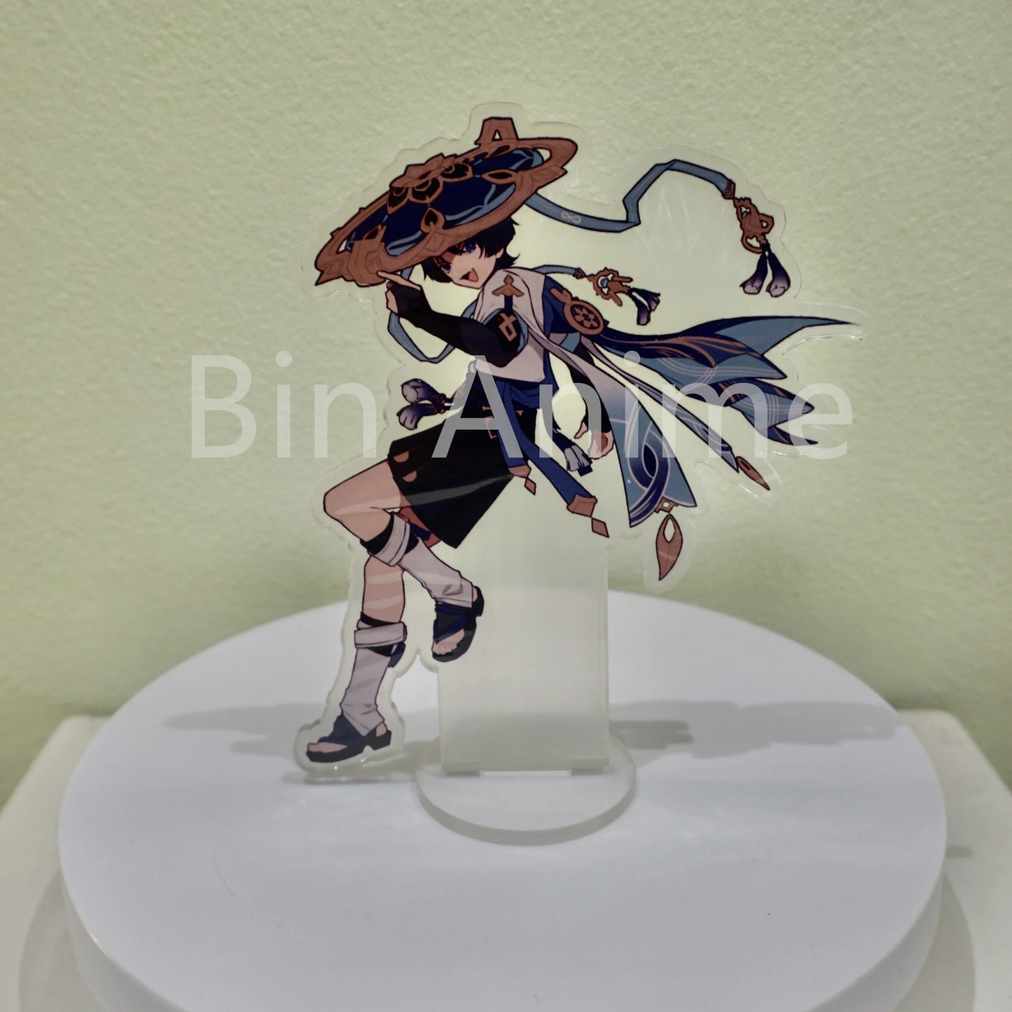 Game Figure Genshin Impact The Wanderer Scaramouche Acrylic Stand Model Plate Desk Bedroom Decortion Cosplay Fans Friend Gifts