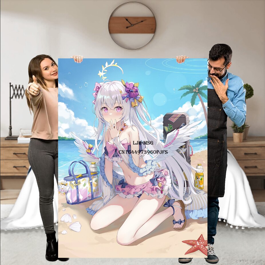 Hentai Anime Blanket Kawaii Demon Girl Manga Wallpaper Super Soft Flannel Blanket Succubus Blanket for Anime Fan and Otaku Waifu