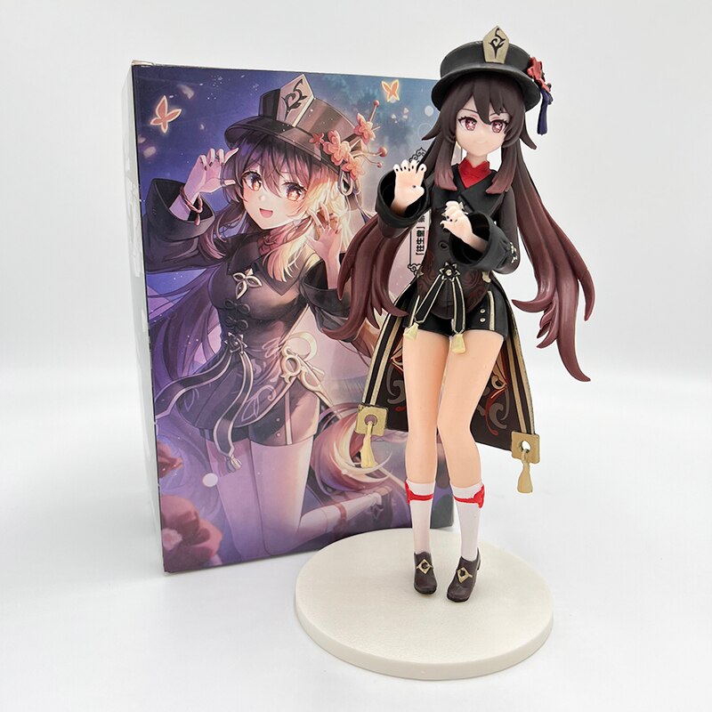 24cm Genshin Impact Yae Miko Anime Girl Figure Yae Miko Sexy Action Figure Qiqi/Xiao/Hu Tao Figurine Collectible Model Doll Toys