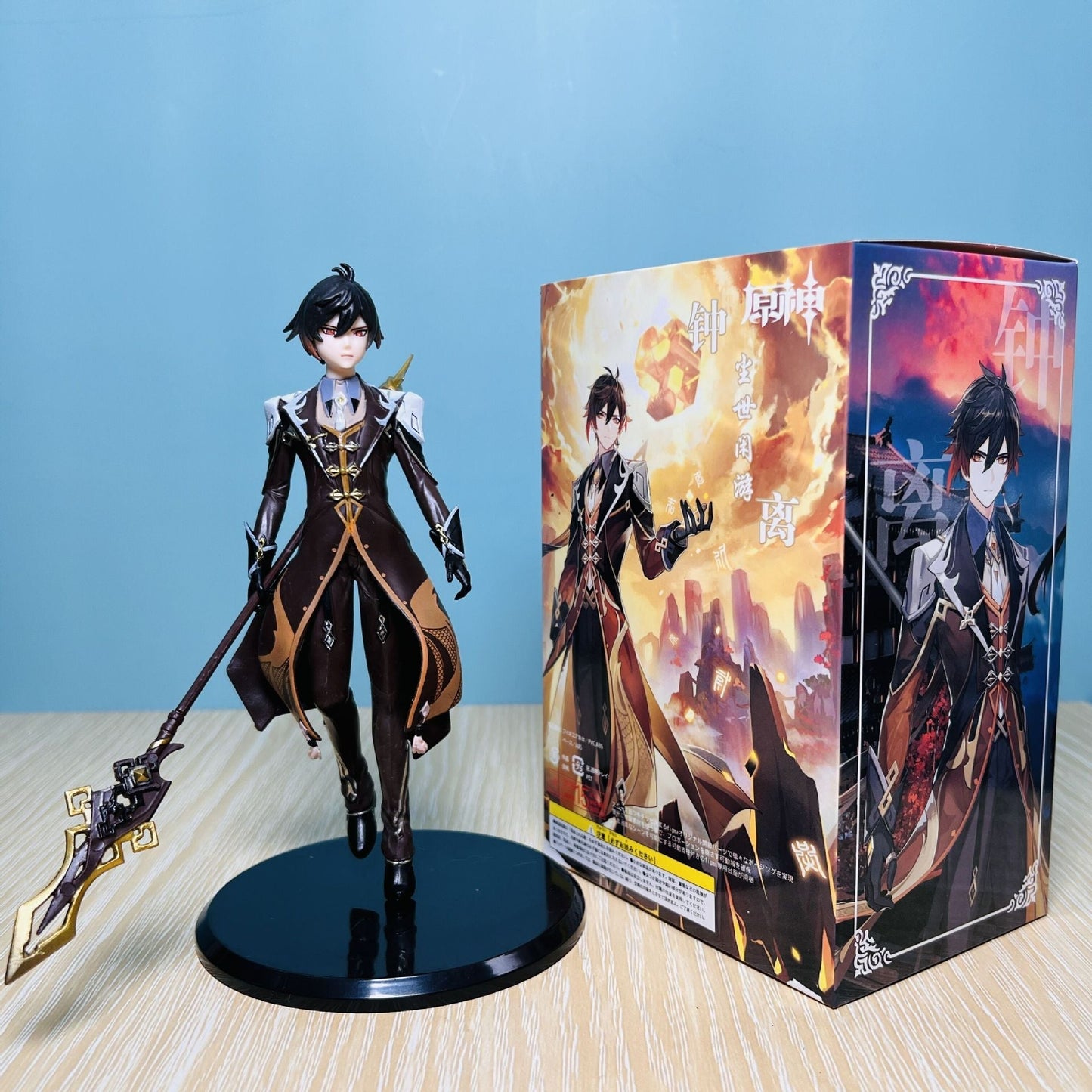 Anime Figure Genshin Impact Hu Tao Xiao Zhongli Yaksha  Action Game Peripherals Sculpture Ornaments Collectible Doll Toys PVC