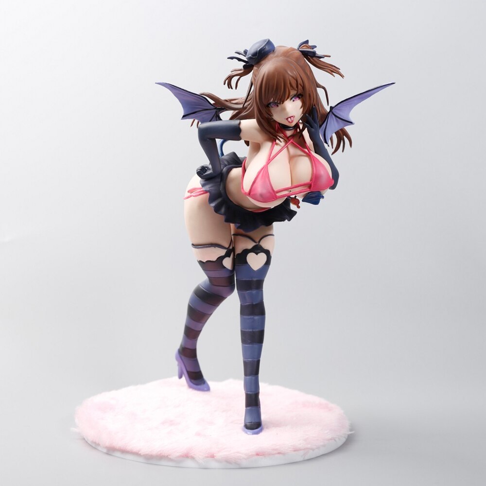 25cm Mataro Original Character Lilith Sexy Anime Figure Native Lilith Pink Cat Action Collectible Figure Model Doll Toys Gifts