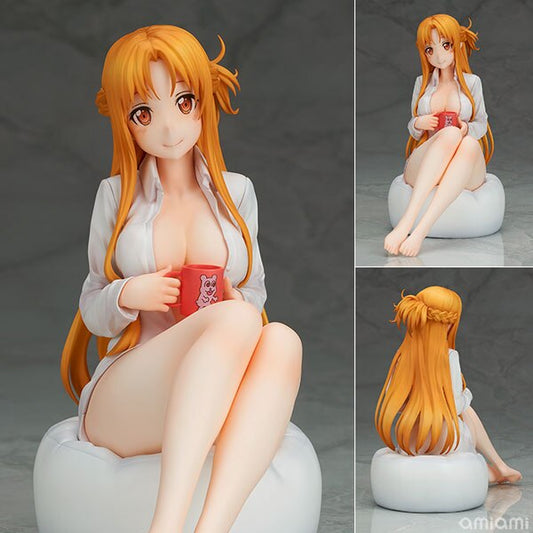 16cm Sword Art Online Alicization Sexy Anime Figure Asuna Yuuki Shirt Ver. Action Figure Titania Figurine Adult Model Doll Toys