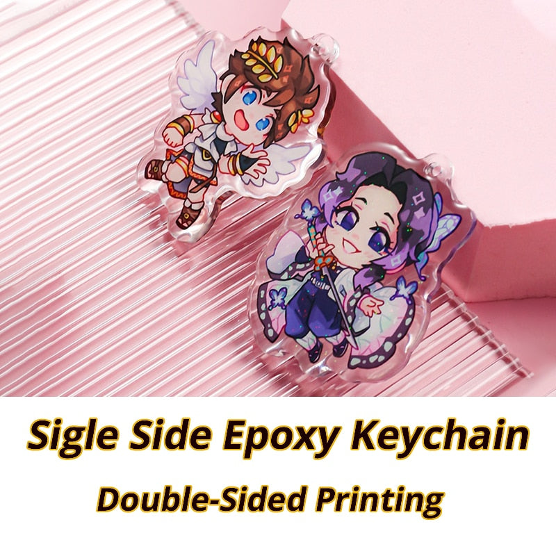 Custom Acrylic Keychain | Print on demand Acrylic chain | custom anime epoxy chain | Custom anime keychain