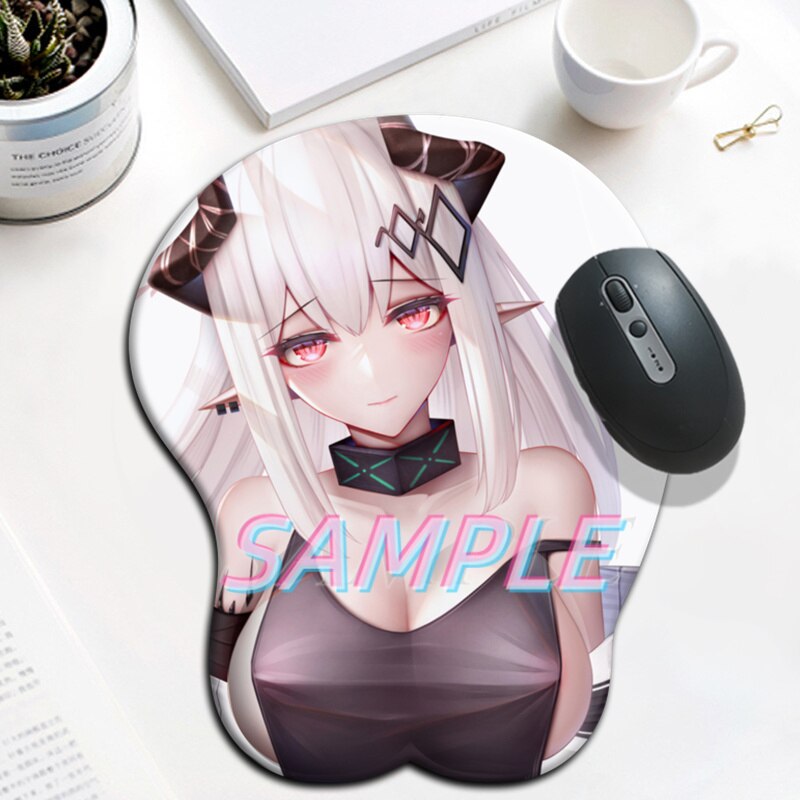 Arknights mudrock 3D Oppai Mouse Pad Gamer Sexy Girl Big Anime Cute Wrist Rest Silicone Boobs Gel Mat Mousepad