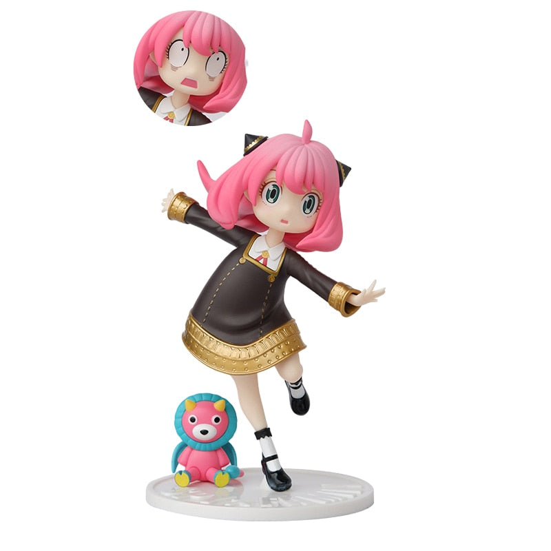 16CM Anime SPY×FAMILY Anya Forger Figure  PVC Replaceable Face Cute Collectible Model Toys Ornaments Anime Peripherals