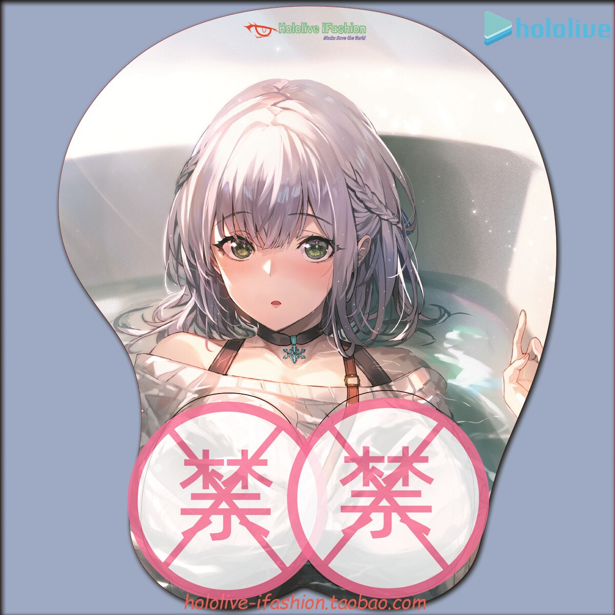 Shirogane Noel Sexy 3D Mousepad Vtuber hololive Hand Wrist Rest Mouse Pad Mousepad Silicone Breast Oppai Soft Mouse Mat Otaku