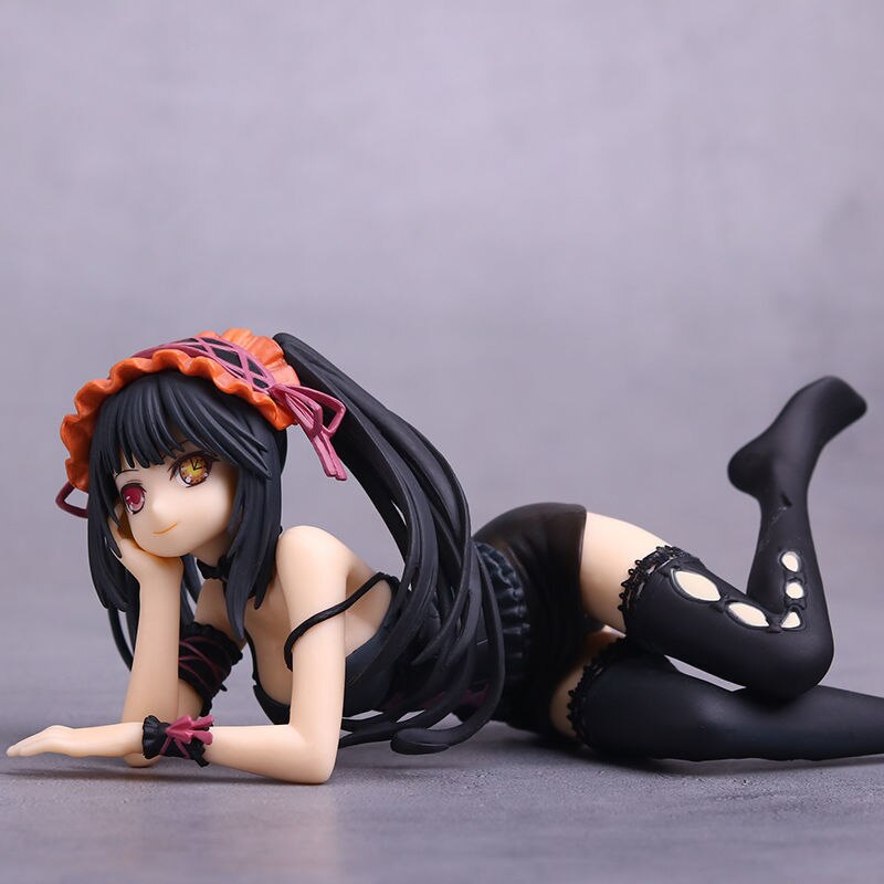 DATE A LIVE Tokisaki Kurumi Nightmare Sleeping Position PVC Action Figures Toy Sexy Girl Statue Adult Collection Model Doll Gift