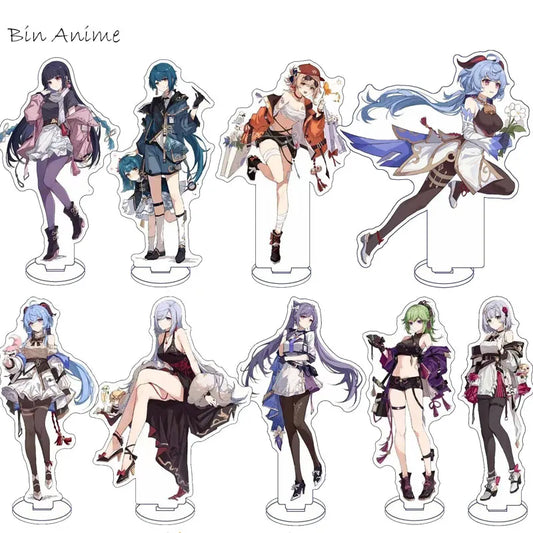 Anime Figure Genshin Impact Figure Noelle Diluc New Skin Cute Acrylic Stand Model Plate Desk Decor Standing for Fans Gifts Hot S