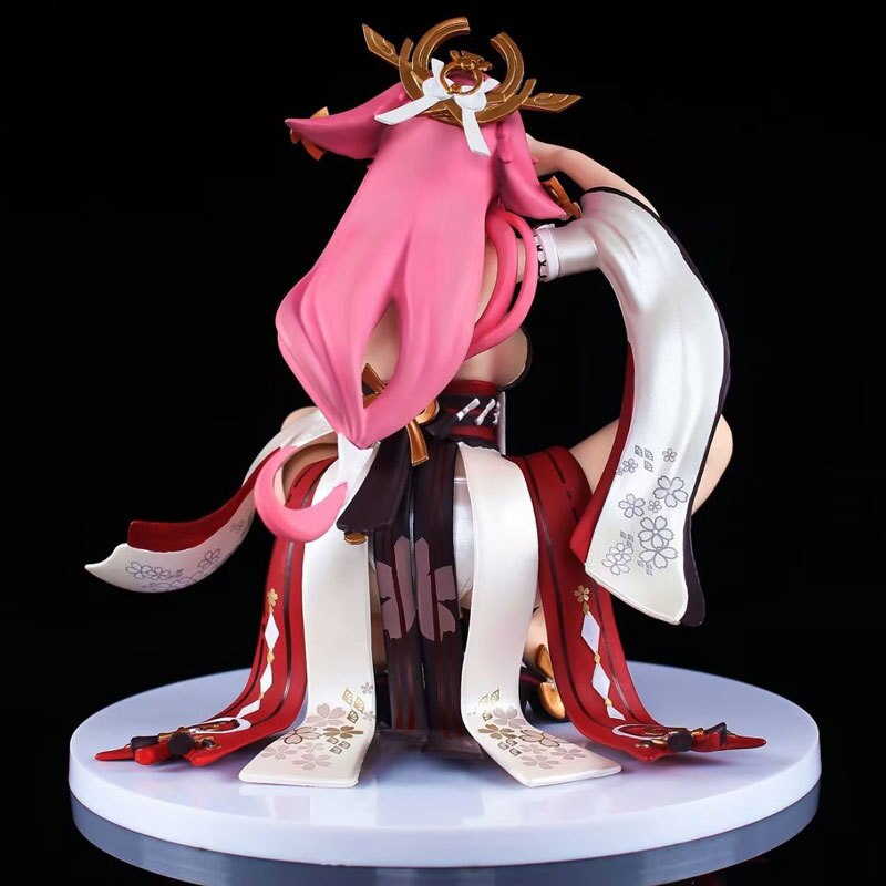 Genshin Impact Yae Miko Anime Figure 15cm Sexy Cute Action Figurine Pvc Statue Model Doll Collection Decoration Adult Toy Gifts