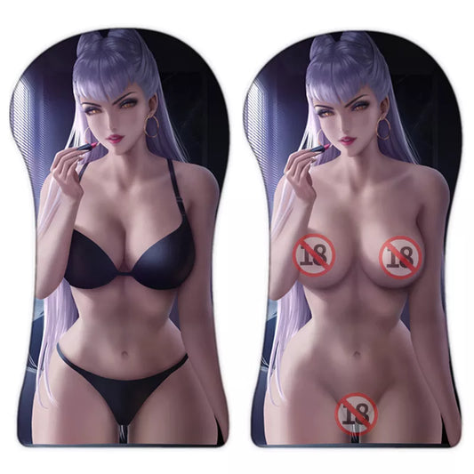 League of Legends Evelynn Sexy Whole Body 3D Large Mouse Pad Creative Arm Wrist Rest Anime Ass Oppai Mousepad