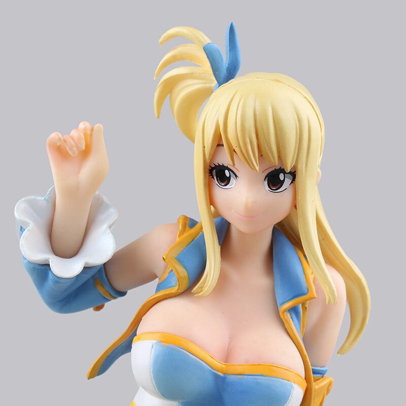 21cm FAIRY TAIL Sexy Girl Anime Figure Lucy Heartfilia Action Figure Lucy Heartfilia Bunny Girl Figurine Collection Model Toys