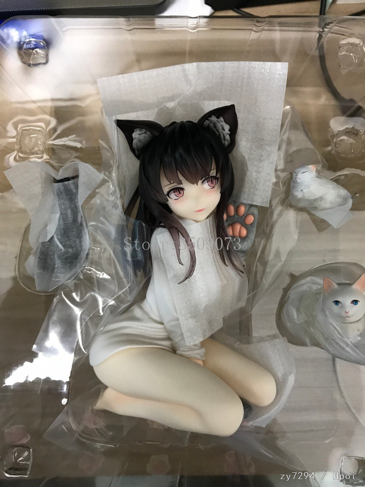 14cm DCTer Koyafu Catgirl Mia Sexy Anime Figure Native Skytube Nekomusume Miya Action Figure Adult Collection Model Doll Toys