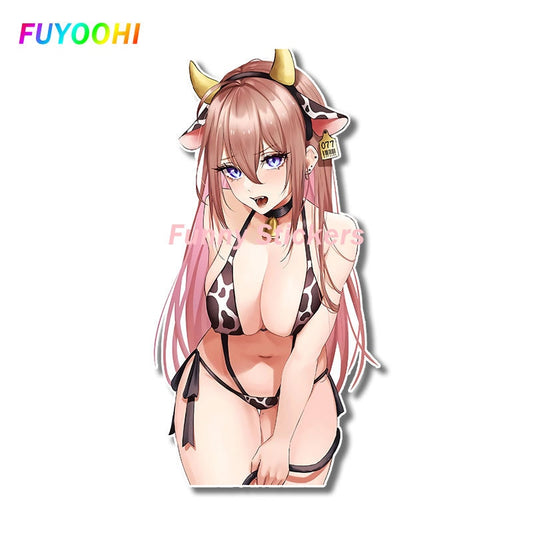 Sexy anime girl Sticker | Bikini Anime girl stickers | Sexy swimsuit stickers | underwear car stickers decal anime cute car accessories decoration