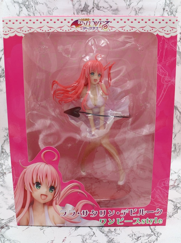 23cm To Love-Ru Darkness  Lala Satalin Deviluke Dress Style 1/7 PVC Action Figure Toy Statue Adults Collection Model Doll