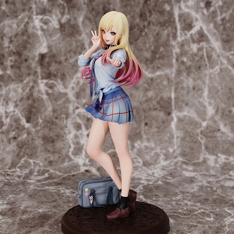 28cm Anime Figure My Dress-Up Darling Kitagawa Marin Sexy School uniform swimsuit Action Figure Adult Collection Model Doll Toys