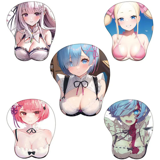 Re:Life in a different world from zero Rem Figure 3d Girl Soft Gel Gaming Mouse Pad Mousepad Wrist Rest 4778 Gifts Man Toy