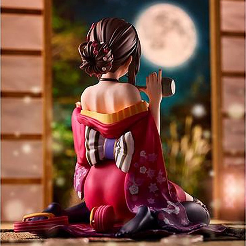 Native Pink Cat Original Character By Matarou 1/6 PVC Peeled Back Kimono Action Figure Anime Figure Adult Model Toy Doll Gift