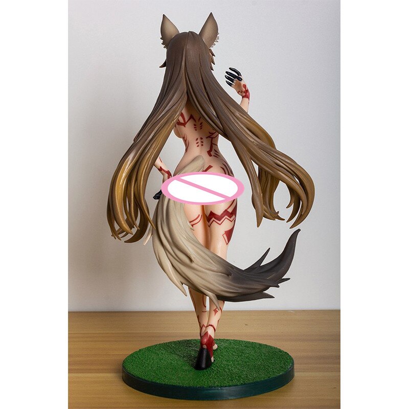 32cm 1/4 Daiki Kougyou Fox Ears Anime Girl Adults Statue Collectible Temperature Control Model PVC Action Figure Toys Doll Gifts