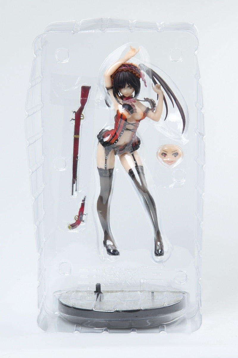 24CM Alphamax Date A Live Kurumi Tokisaki Lingerie Ver. 1/7 Pvc action Figure Adults Collection Model doll gifts