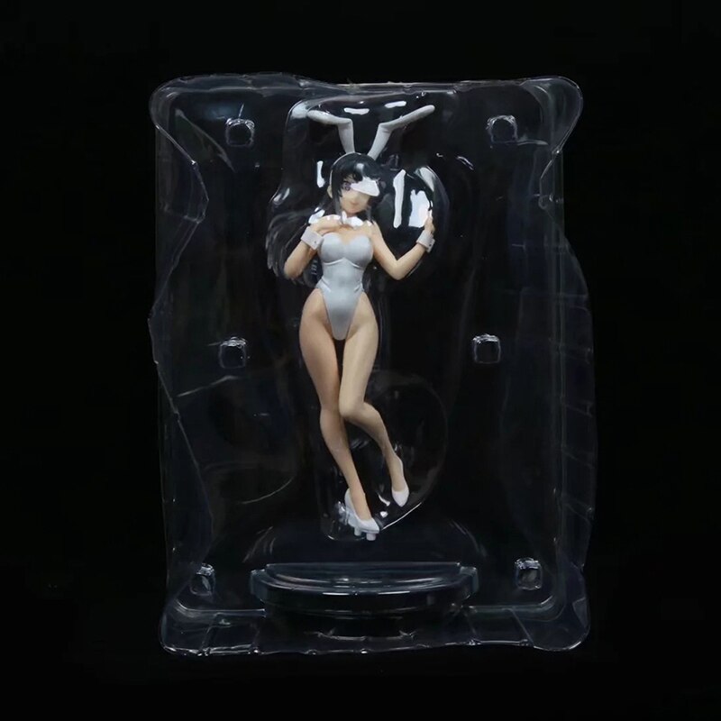 22cm Anime Rascal Does Not Dream Of Bunny Girl Senpai Action Figure Sakurajima Mai Bunny Girl Sexy Girl Collectible Model Toy