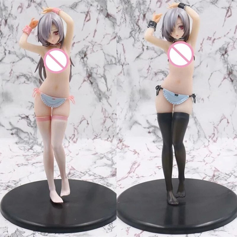 24CM Anime Action Figure Q-six Velvet Swimsuit Long &amp; Short Hair Ver. Sexy Girls 1/7 Scale Pre-Painted PVC Model Toys Brinquedos